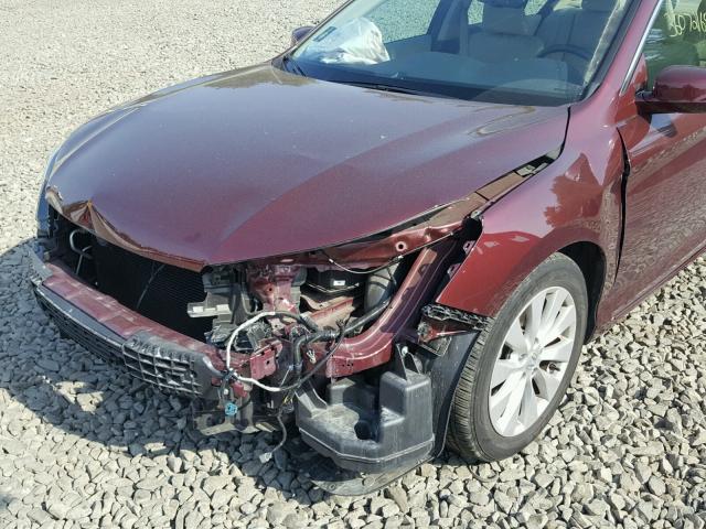 1HGCR2F85EA046888 - 2014 HONDA ACCORD EXL BURGUNDY photo 9