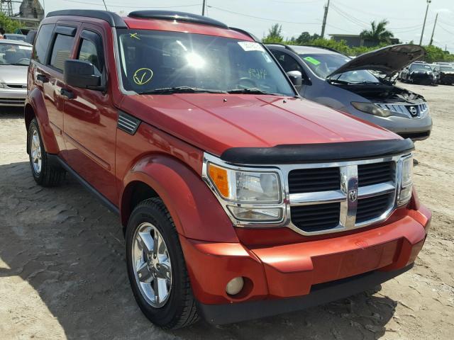 1D8GT58K88W230212 - 2008 DODGE NITRO SLT BURGUNDY photo 1