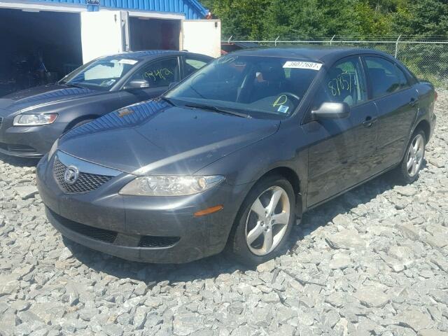 1YVFP84C755M19377 - 2005 MAZDA 6 I GRAY photo 2