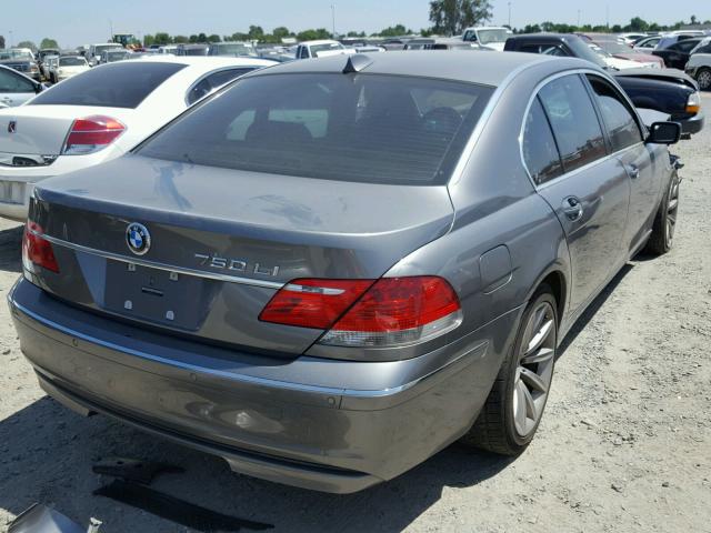 WBAHN83507DT76000 - 2007 BMW 750 GRAY photo 4