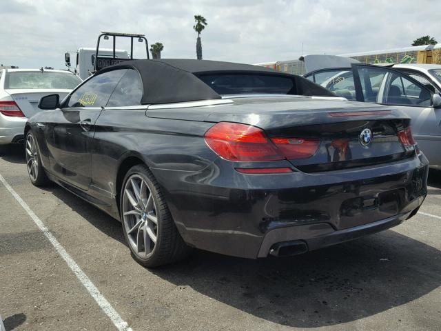 WBALZ3C52CDL70825 - 2012 BMW 650 I BLACK photo 3