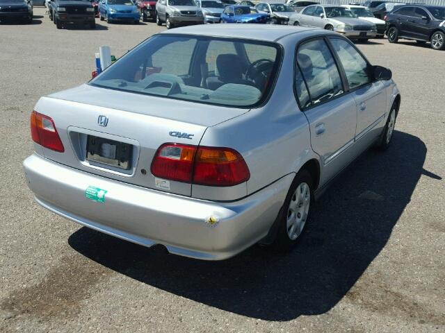 2HGEJ6618YH554255 - 2000 HONDA CIVIC BASE SILVER photo 4