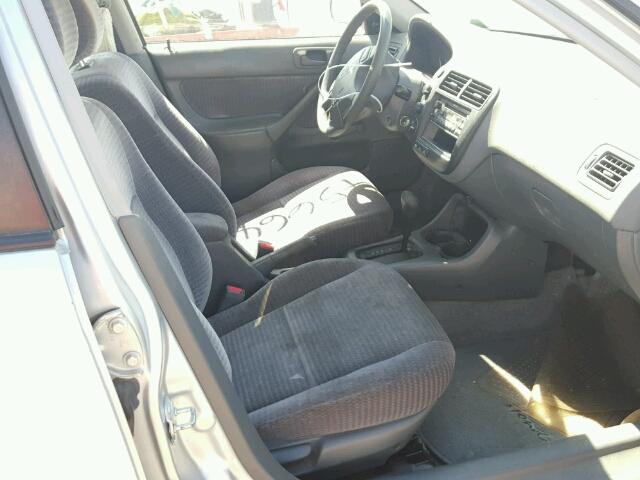 2HGEJ6618YH554255 - 2000 HONDA CIVIC BASE SILVER photo 5