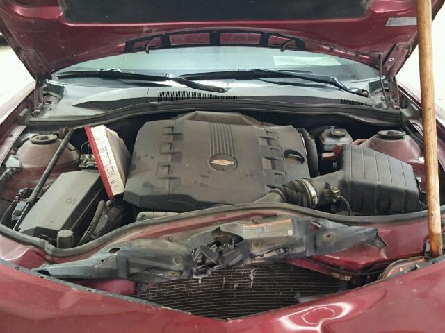 2G1FC1EV6A9168821 - 2010 CHEVROLET CAMARO LT RED photo 7