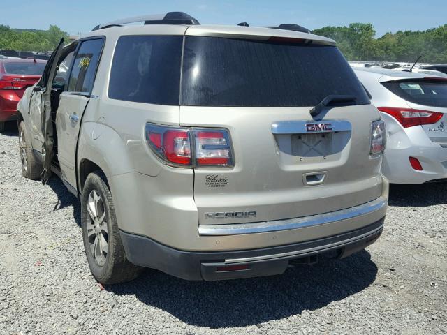 1GKKRRKD9EJ363566 - 2014 GMC ACADIA SLT ბეჟი ფოტო 3