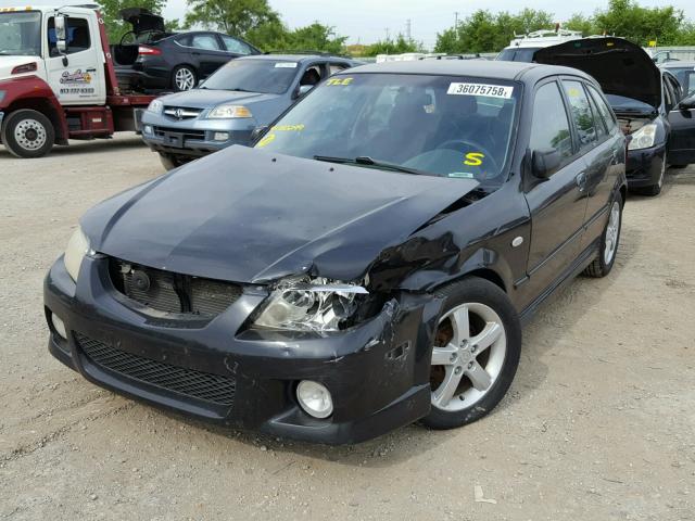 JM1BJ245931182299 - 2003 MAZDA PROTEGE PR BLACK photo 2