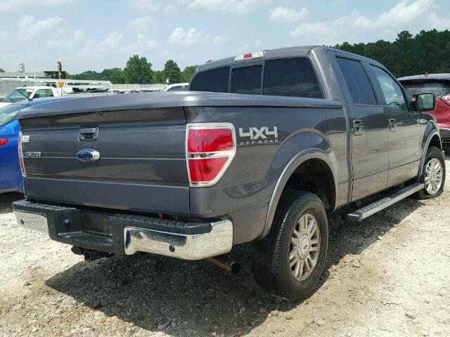 1FTFW1ET6DKD20046 - 2013 FORD F150 SUPER GRAY photo 4