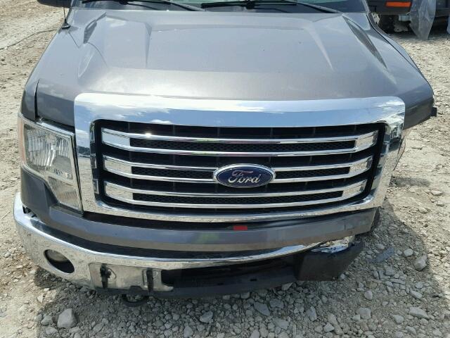 1FTFW1ET6DKD20046 - 2013 FORD F150 SUPER GRAY photo 7