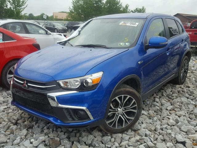 JA4AR3AU6JZ003036 - 2018 MITSUBISHI OUTLANDER BLUE photo 2