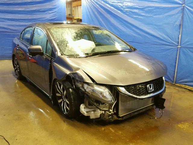19XFB2F99FE223479 - 2015 HONDA CIVIC EXL ნაცრისფერი ფოტო 1