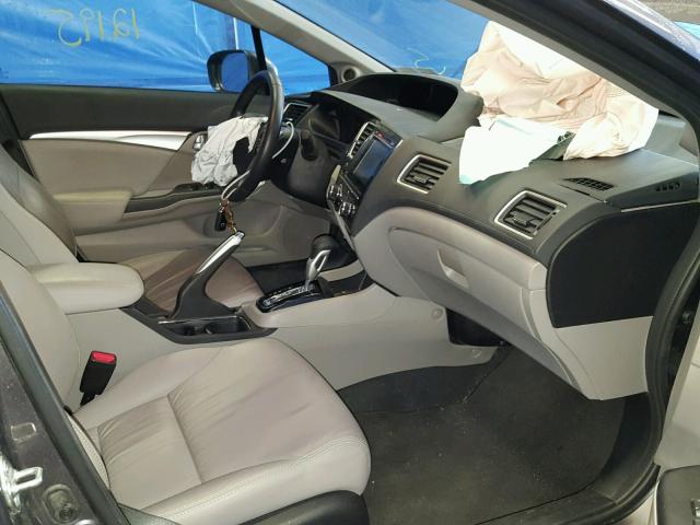 19XFB2F99FE223479 - 2015 HONDA CIVIC EXL ნაცრისფერი ფოტო 5