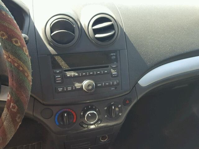 KL1TD5DE7AB046345 - 2010 CHEVROLET AVEO LS RED photo 9