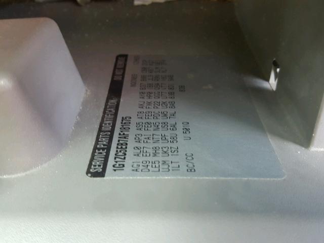 1G1ZC5EB7AF181675 - 2010 CHEVROLET MALIBU 1LT 蓝色 照片 10