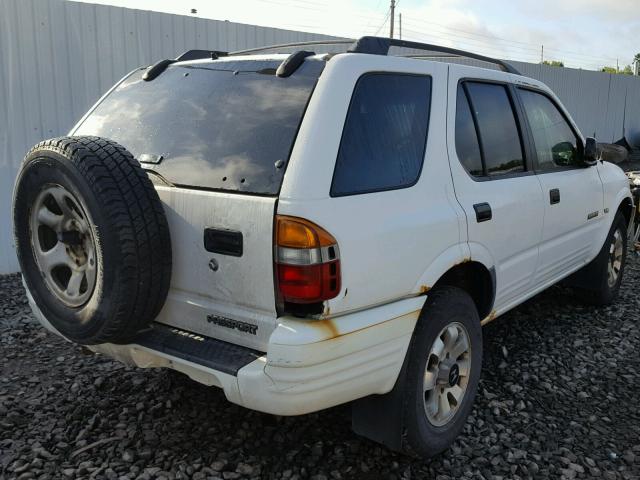 4S6DM58W814400185 - 2001 HONDA PASSPORT E WHITE photo 4