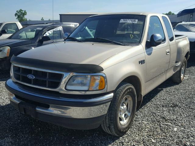 1FTEX07L4VKB52182 - 1997 FORD F150 GOLD photo 2