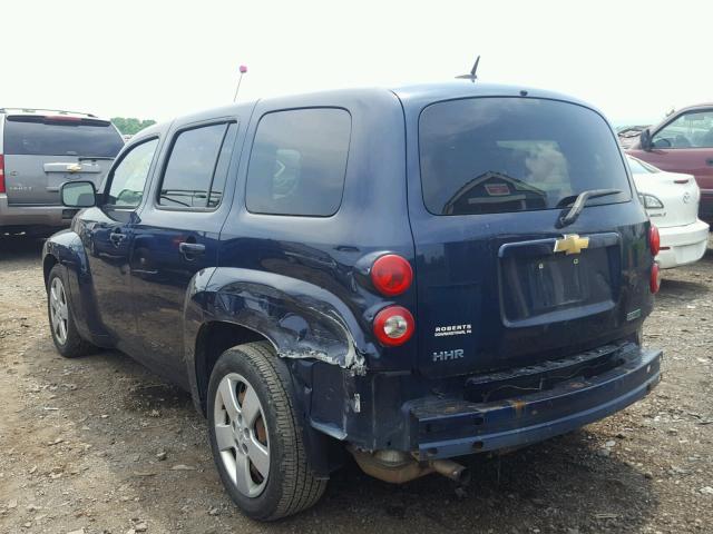 3GNBAADBXAS565820 - 2010 CHEVROLET HHR LS BLUE photo 3