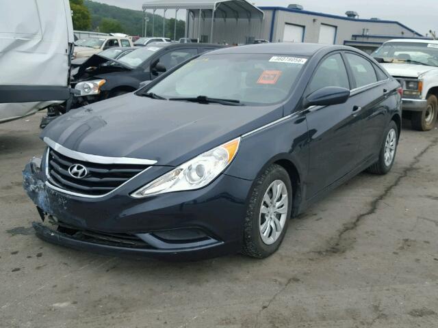 5NPEB4ACXBH102279 - 2011 HYUNDAI SONATA GLS BLUE photo 2