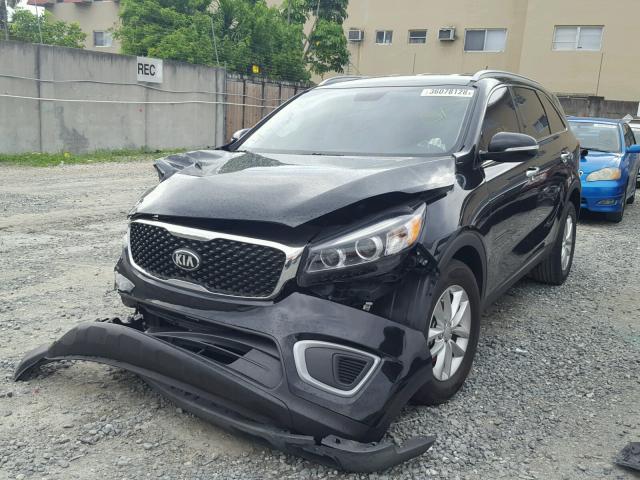 5XYPG4A32GG157723 - 2016 KIA SORENTO LX BLACK photo 2