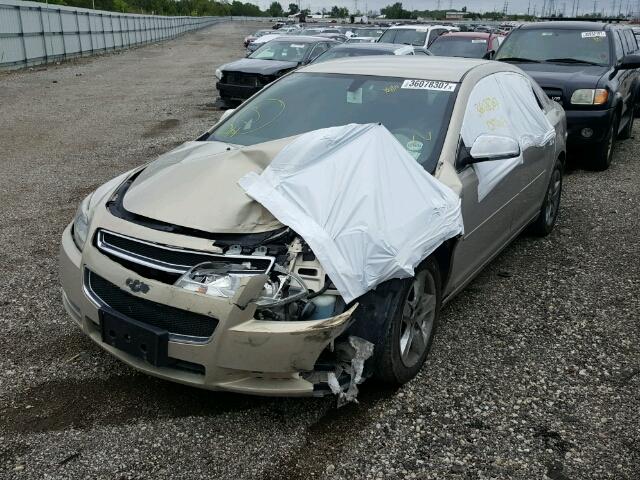 1G1ZG57B29F131263 - 2009 CHEVROLET MALIBU LS GOLD photo 2