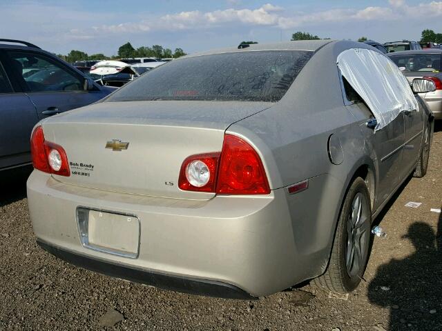 1G1ZG57B29F131263 - 2009 CHEVROLET MALIBU LS GOLD photo 4