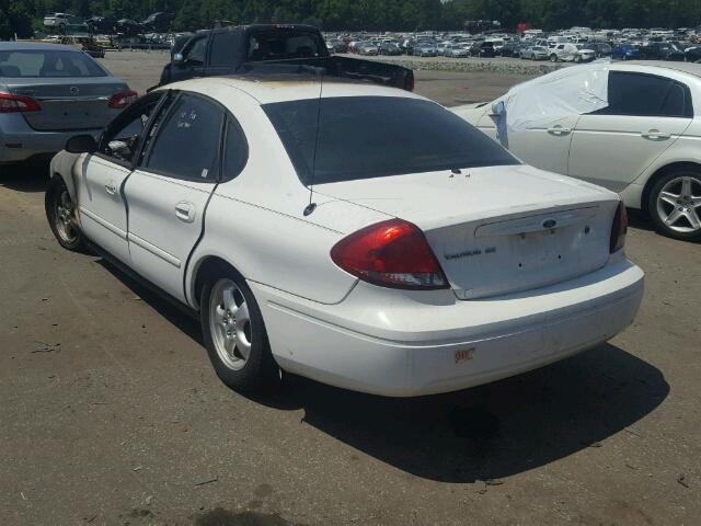 1FAFP53U96A249469 - 2006 FORD TAURUS SE WHITE photo 3