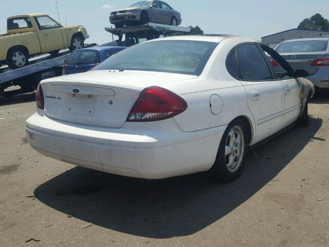 1FAFP53U96A249469 - 2006 FORD TAURUS SE WHITE photo 4