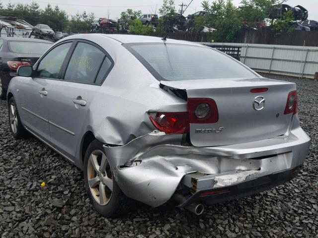 JM1BK12F341149657 - 2004 MAZDA 3 I SILVER photo 3