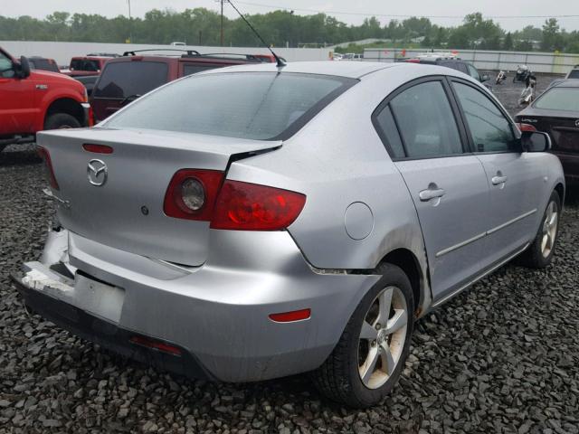 JM1BK12F341149657 - 2004 MAZDA 3 I SILVER photo 4