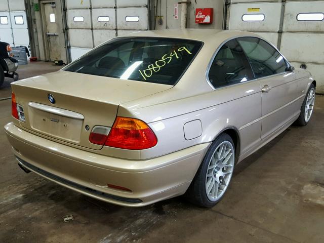 WBABM3349YJN87962 - 2000 BMW 323 CI GOLD photo 4