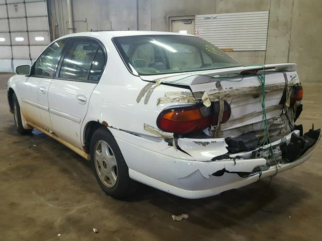 1G1NE52J116168330 - 2001 CHEVROLET MALIBU LS WHITE photo 3