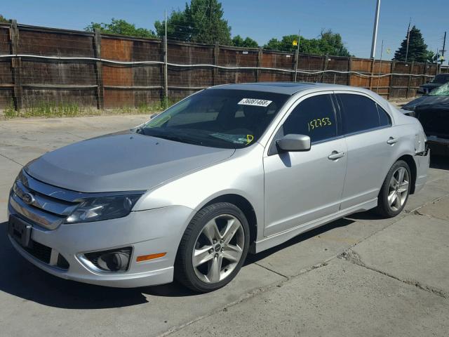 3FAHP0DC8AR373717 - 2010 FORD FUSION SPO SILVER photo 2