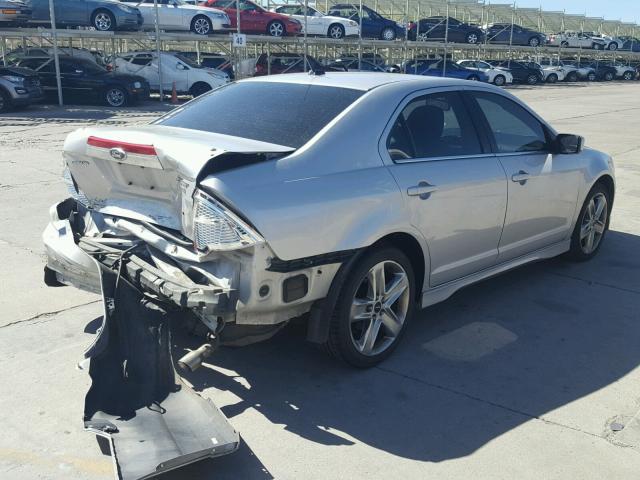 3FAHP0DC8AR373717 - 2010 FORD FUSION SPO SILVER photo 4