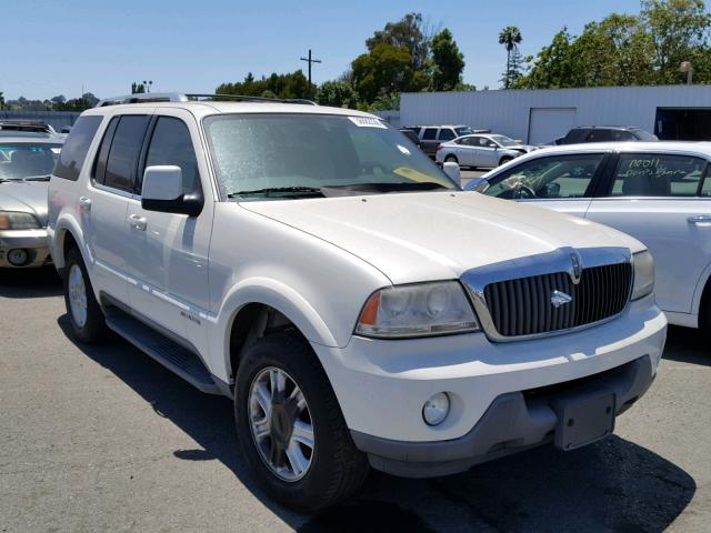 5LMEU88H24ZJ21268 - 2004 LINCOLN AVIATOR WHITE photo 1