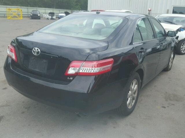4T4BF3EK7BR191593 - 2011 TOYOTA CAMRY BASE BLACK photo 4
