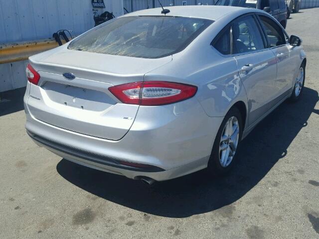 3FA6P0H75GR149723 - 2016 FORD FUSION SE SILVER photo 4