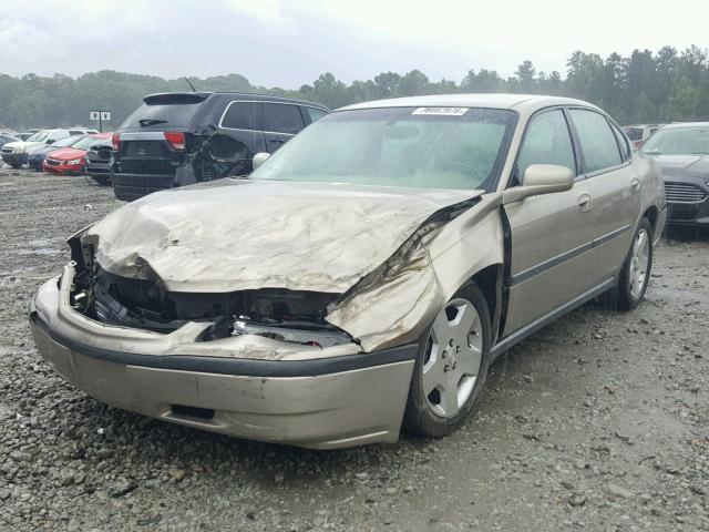 2G1WF52E639282257 - 2003 CHEVROLET IMPALA GOLD photo 2