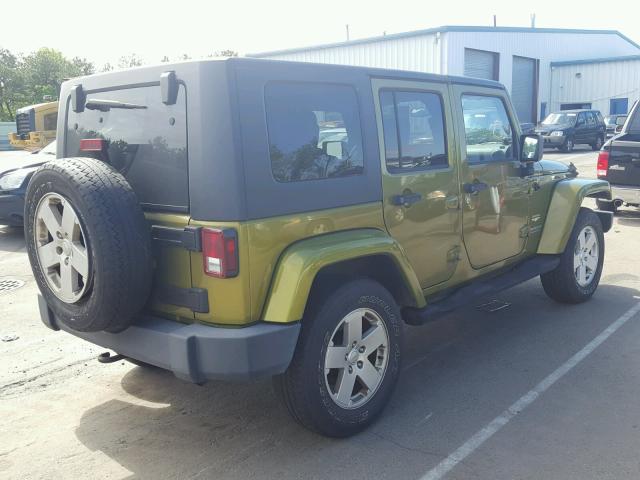 1J8GA591X7L122077 - 2007 JEEP WRANGLER S GREEN photo 4