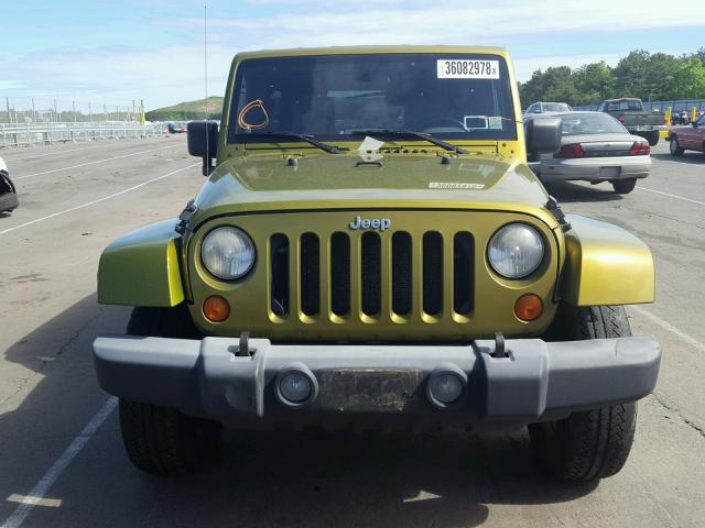1J8GA591X7L122077 - 2007 JEEP WRANGLER S GREEN photo 9