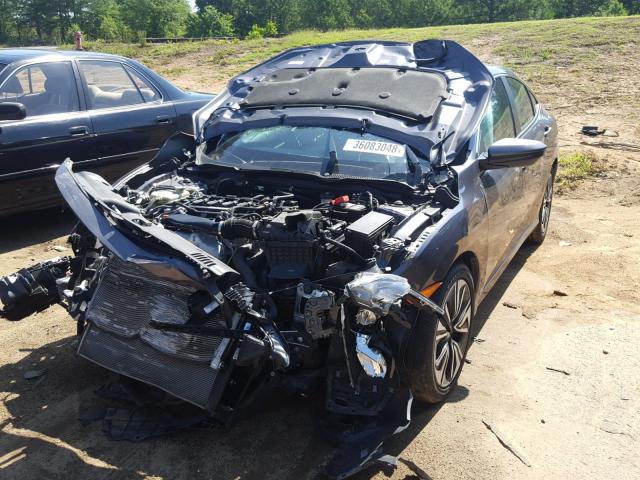 19XFC1F71GE001137 - 2016 HONDA CIVIC EXL GRAY photo 2