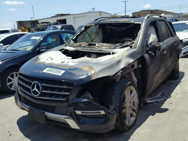 4JGDA5JB3EA336685 - 2014 MERCEDES-BENZ ML 350 BLACK photo 2