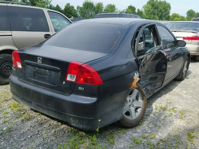 2HGES16854H916811 - 2004 HONDA CIVIC SI BLACK photo 4