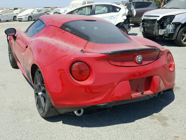 ZARBAAC46FM145772 - 2015 ALFA ROMEO 4C LAUNCH RED photo 3