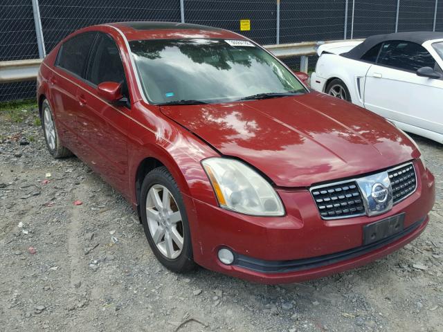 1N4BA41E44C884106 - 2004 NISSAN MAXIMA SE RED photo 1