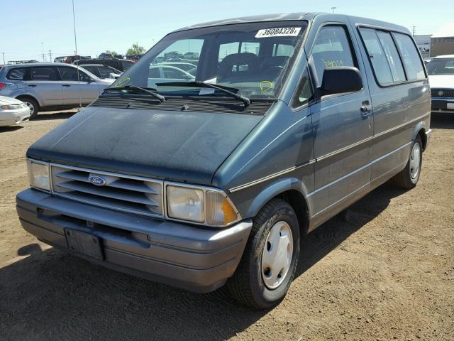 1FMCA11U0SZC10576 - 1995 FORD AEROSTAR GREEN photo 2