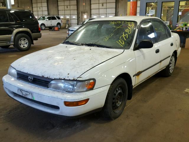 1NXAE09B8SZ321351 - 1995 TOYOTA COROLLA LE WHITE photo 2