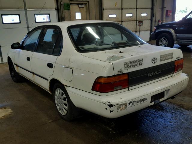 1NXAE09B8SZ321351 - 1995 TOYOTA COROLLA LE WHITE photo 3