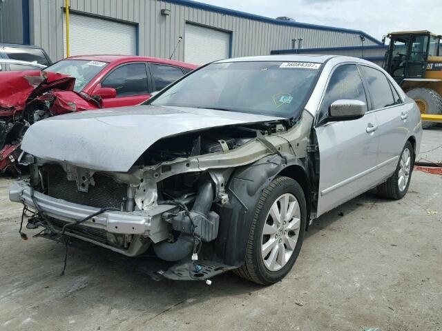 1HGCM66527A012406 - 2007 HONDA ACCORD EX SILVER photo 2