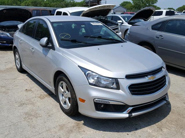 1G1PD5SB3F7256026 - 2015 CHEVROLET CRUZE LT SILVER photo 1