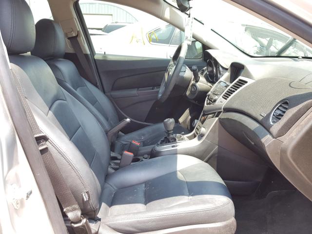 1G1PD5SB3F7256026 - 2015 CHEVROLET CRUZE LT SILVER photo 5