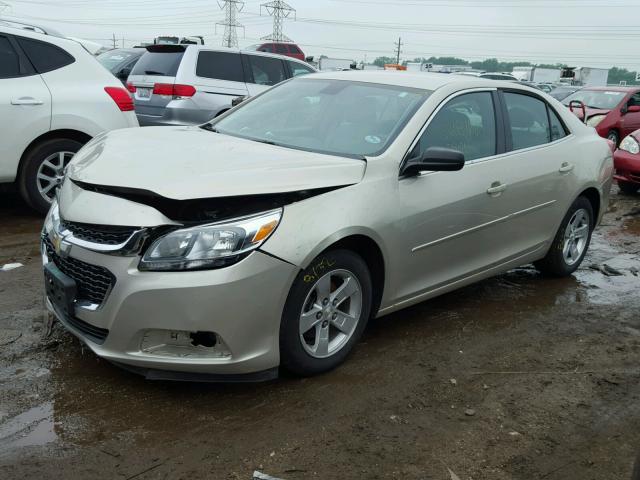1G11B5SL1EF106098 - 2014 CHEVROLET MALIBU LS ოქროსფერი ფოტო 2